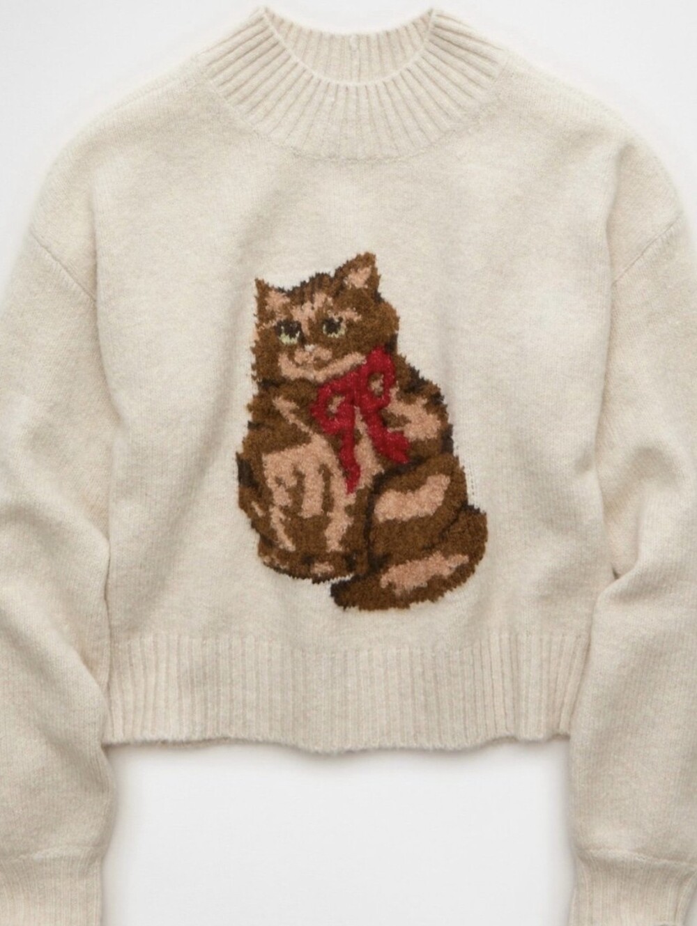 AE Snowstopper Cat Sweater Like New Size M